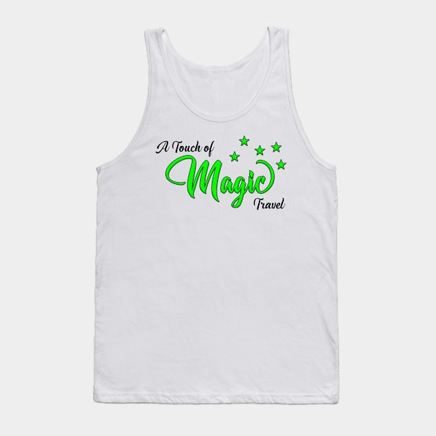 ATOM Logo Green Tank Top by A Touch of Magic Travel